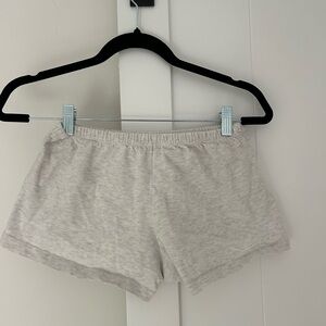 Brandy Melville Light Gray Mini SweatShorts